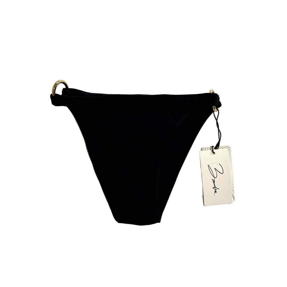 NWT BAMBA Swim Atlas Bikini Bottoms in Jet Black